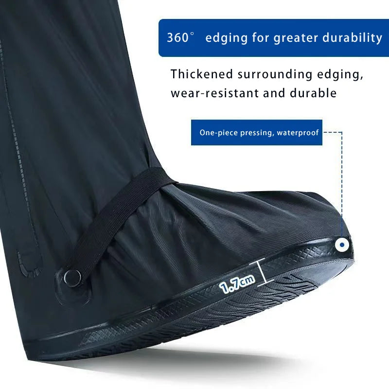 Easy to Put On and Take Off Waterproof Rainproof and Non-Slip Shoe Covers for Outdoor Use Thick and Wear-Resistant Unisex Oasis Select