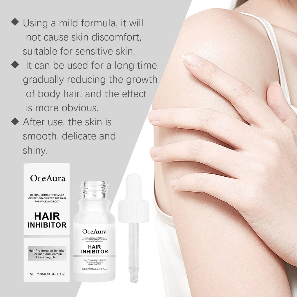 OceAura Hair Removal Serum – Gentle, Moisturizing, 10ml Hair Removal Serum Oasis Select