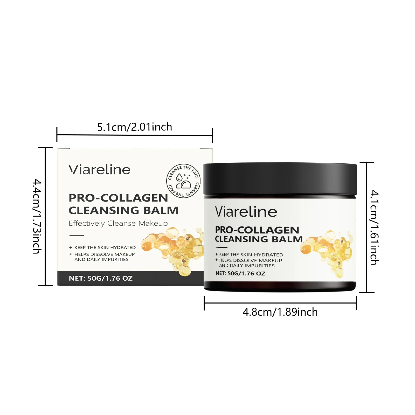 Collagen Face Makeup Remove Cream Gentle Cleaning Non-irritating Quick Dissolve Makeup Refreshing Oil Control Face Makeup Remove Oasis Select