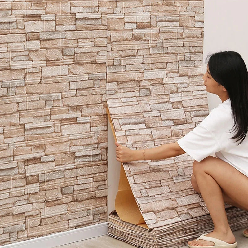 1-30Pcs 35x30cm Wallpaper Kitchen Bedroom Background Decoration Wall Panels Stickers Waterproof for Living Room 3D DIY Home Oasis Select