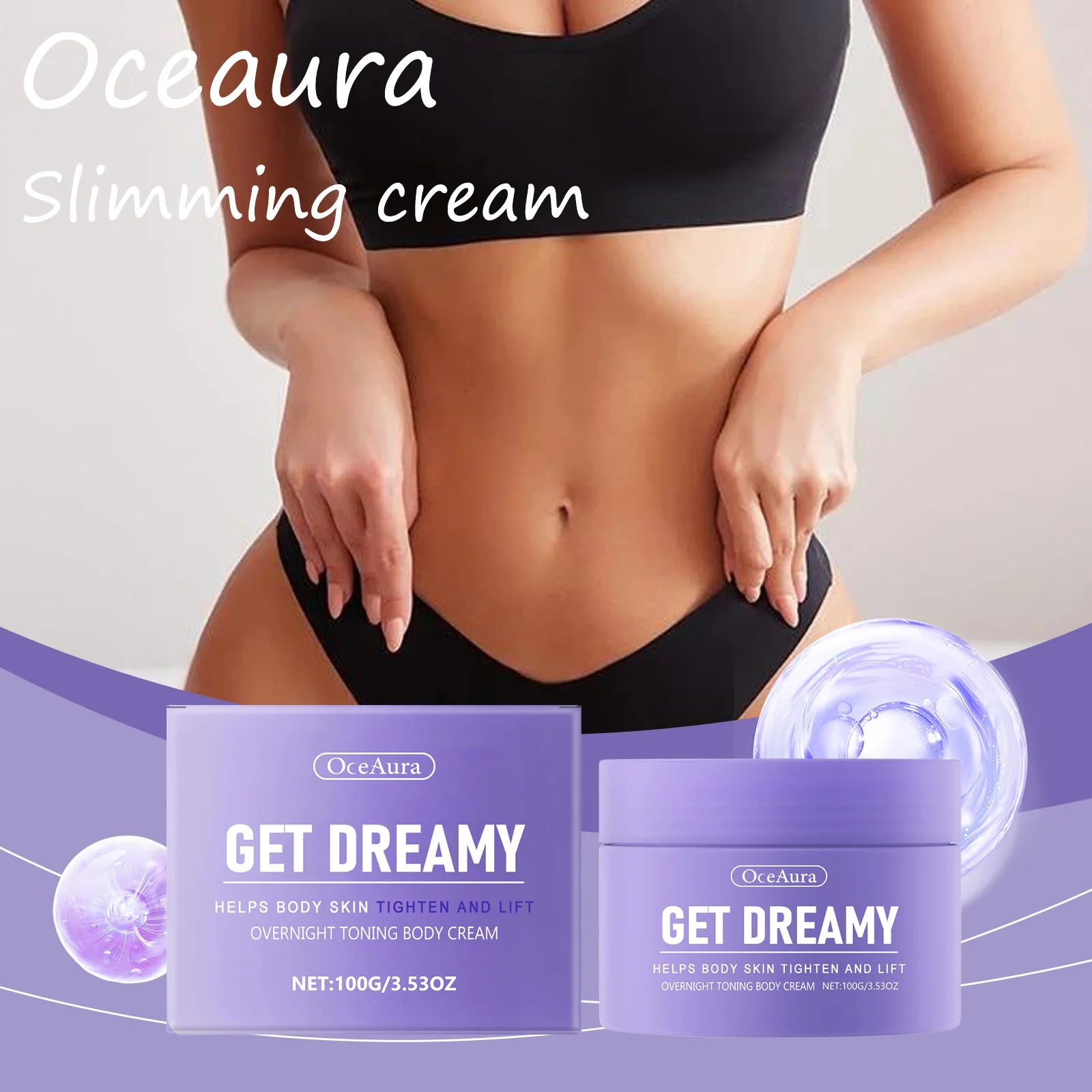 Oceaura Body Shaping Cream Lasting Moisturize Enhance Skin Elasticity Reduce Sagging Lifting Softening Slimming Body Cream Oasis Select