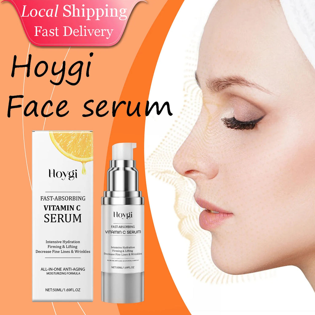 Hoygi Vitamin C Face Serum Moisturizing Reduce Fine Lines Shrink Pores Lifting Non-greasy Brightening Skin Tone Facial Serum Oasis Select