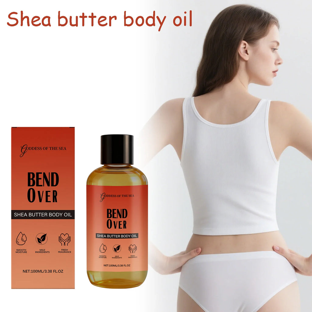 100ML Shea Butter Body Oil Deep Moisturizing Non-greasy Fast-absorbing Nourishing Enhance Smooth Softening for All Skin Types Oasis Select