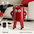 Trash can, large-capacity lidded wastebasket, featuring a figure with hands on hips, ideal for home decor, kitchen trash can, ba Oasis Select Red