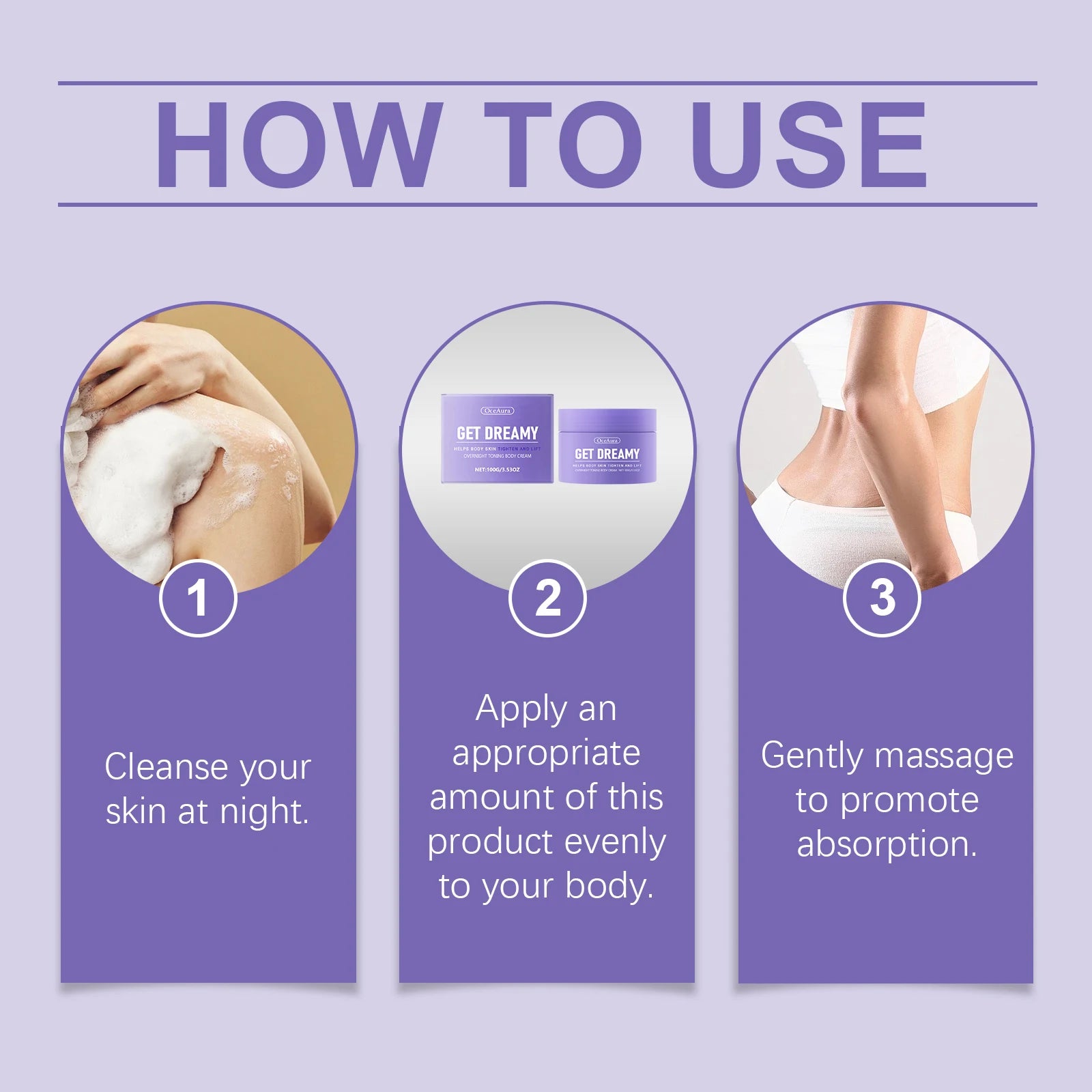 Oceaura Body Shaping Cream Lasting Moisturize Enhance Skin Elasticity Reduce Sagging Lifting Softening Slimming Body Cream Oasis Select