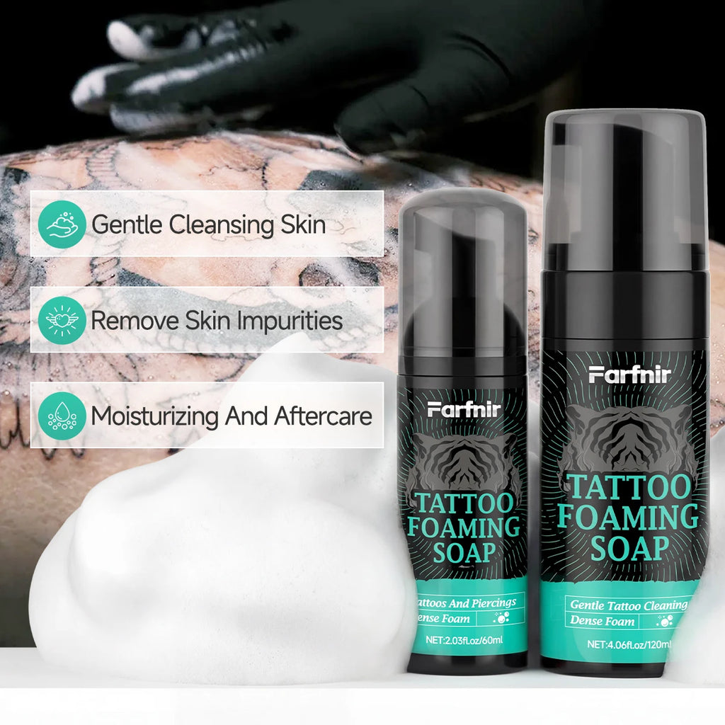 TATTOO FOAMING SOAP Tattoo cleaning foam moisturizes and smooths both new and old tattoos, ensuring they remain shiny and clear Oasis Select