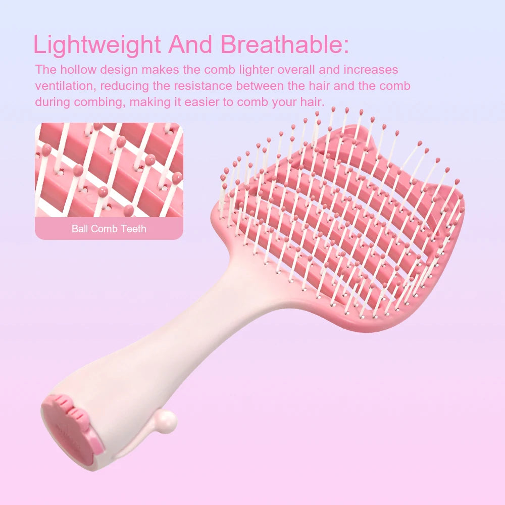 Cat Ear Detangler Comb – Anti-Static Wet & Dry Hair Brush Hair Detangler Comb Oasis Select