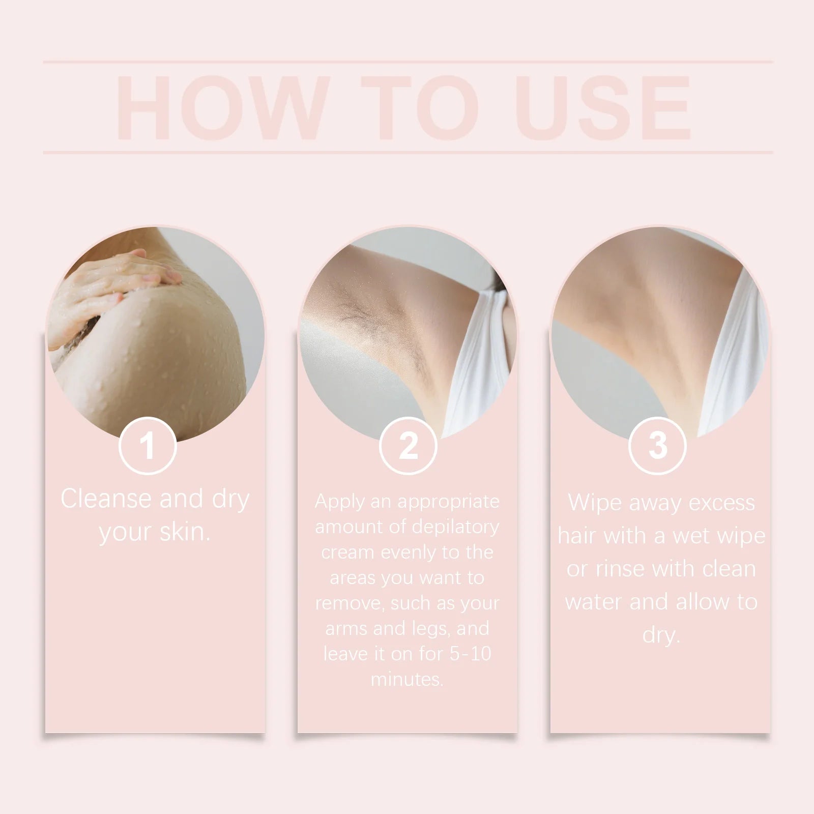 150G Body Hair Removal Cream Sensitive Skin-friendly Gentle Cleaning Refine Pores Refreshing Relief Discomfort Easy Hair Remover Oasis Select