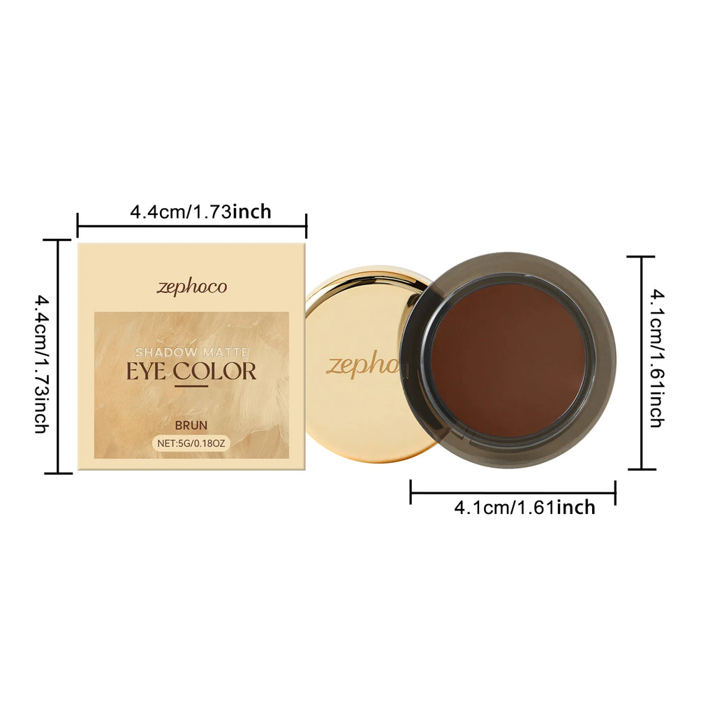 Matte Eyeshadow Palette Earth Color Sweatproof Waterproof Easy Color Silky Matte Eyeshadow Palette for Party Daily Stage Makeup Oasis Select