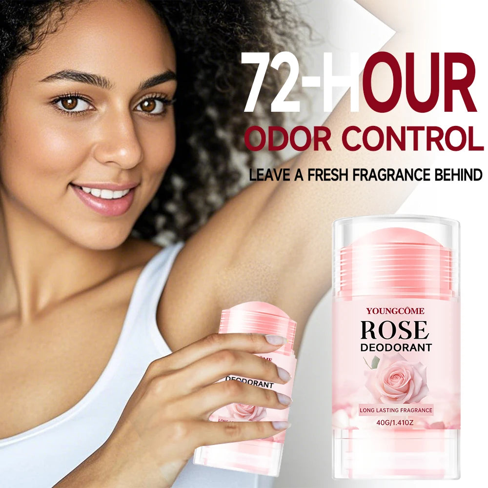 Pink Rose Essentials Deodorant Stick Long Lasting Fragrance Fragrance Oil Deodorant Cream Dating Aroma Perfume Cooling armpit Oasis Select
