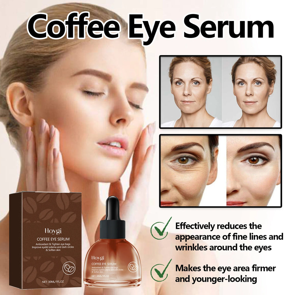 30ML Coffee Face Serum Deeep Moisturizing Reduce Dryness Fade Fine Lines Enhance Skin Elasticity Tightening Lifting Anti-oxidant Softening Eye Serum Oasis Select