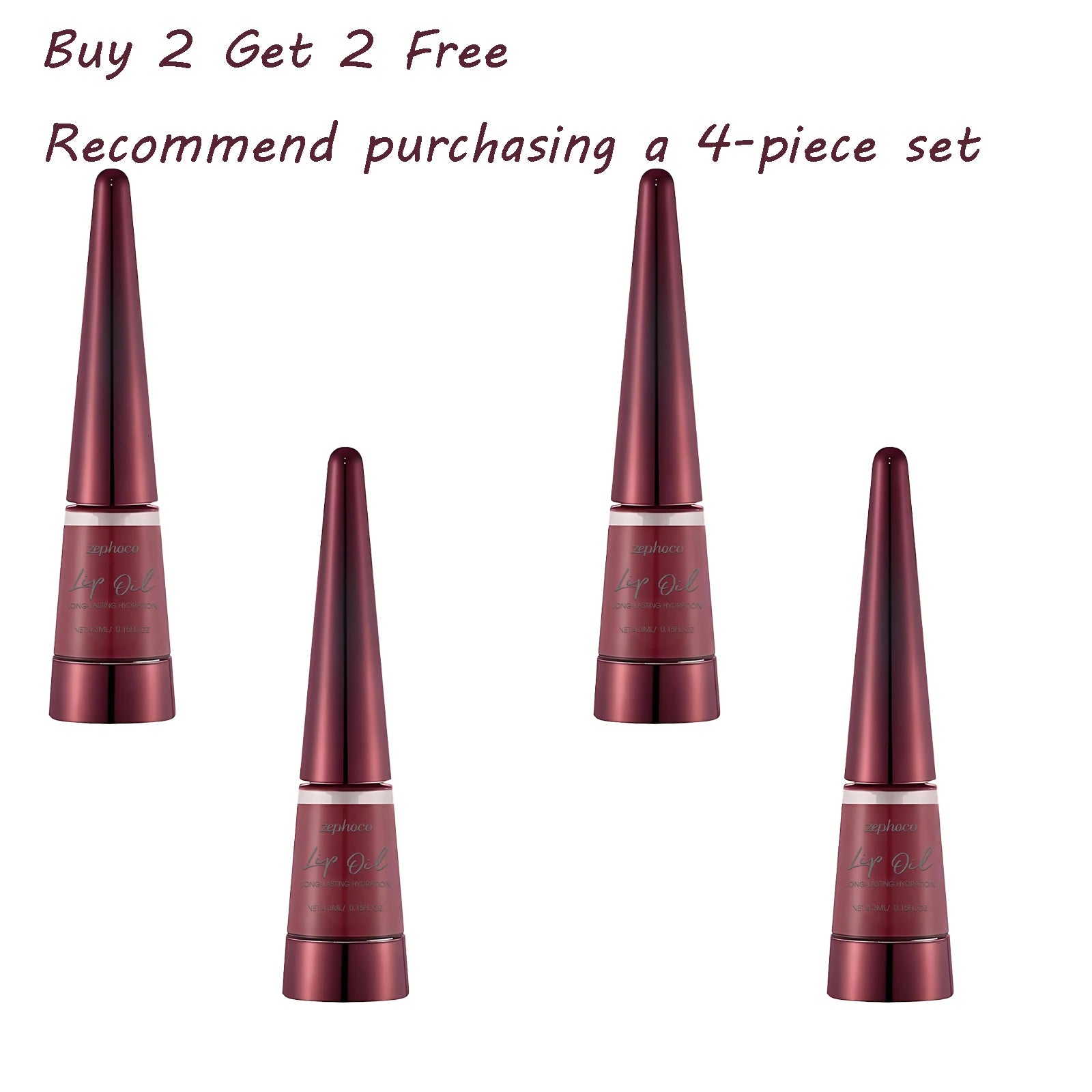 4.3ML Hydrating Lip Oil Daily Nourishing Fade Lip Lines Repair Cracked Enhance Gloss Smoothing Softening Booster Lip Care Oil Oasis Select 4 pcs United States