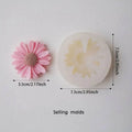 1pc 3D Daisy Flower Silicone Candle and Plaster Mold - DIY Resin and Clay Handmade Soap Crafting Home Decor Oasis Select 1PC