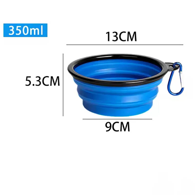 Portable Dog Bowl with Telescopic and Folding Design Suitable for Pets Including Food and Water Suitable for Outdoor Use Oasis Select