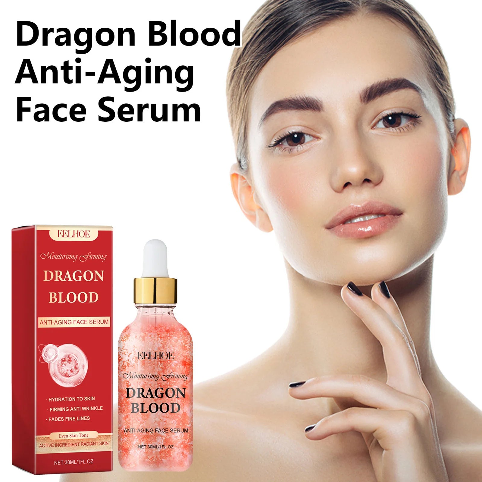 EELHOE Dragon Blood Serum – Anti-Aging Firming Face Essence Anti-Aging Face Serum Oasis Select