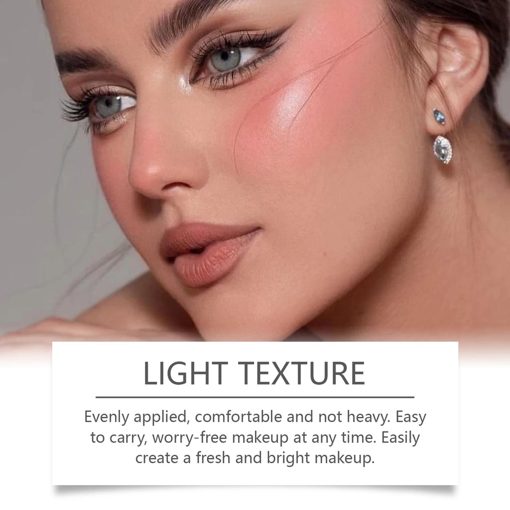 3 Colors Spin Brush Liquid Blush and Lip Gloss Moisturizing Matte Brightening Contour Highlighter Long-wearing Non-fading Makeup Oasis Select