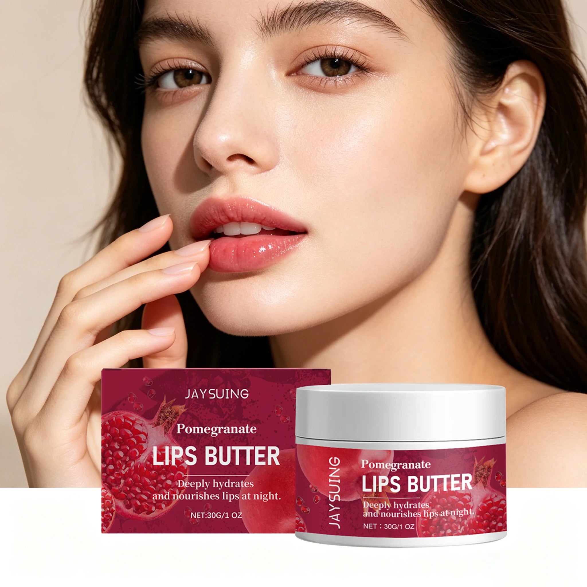 30G Pomegranate Lip Mask Deep Moisturizing Improve Roughness Smoothing Remove Dead Skin Fade Fine Lines Soothing Discomfort Softening Night Care Lip Mask Oasis Select