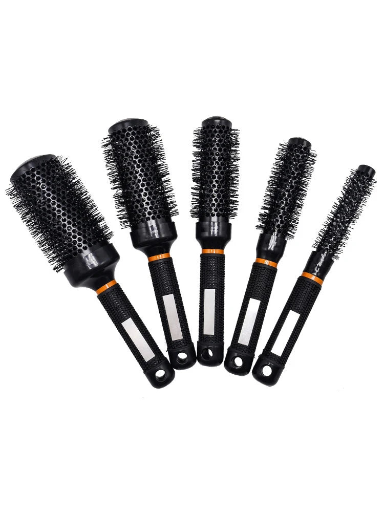 Thermal Round Barrel Hair Brush – Nylon Salon Styling Comb Round Barrel Hair Brush Oasis Select