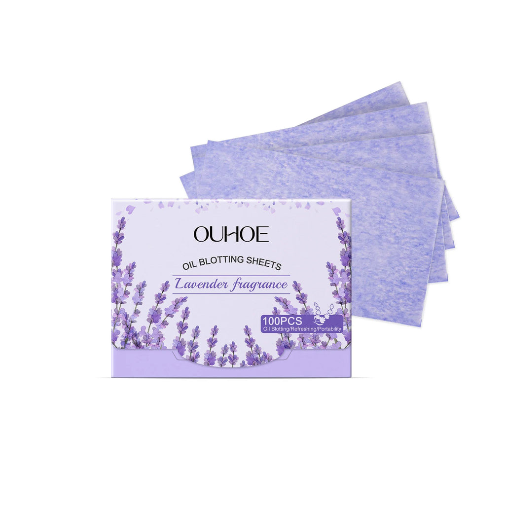 100 Pieces Multi Scent Oil Blotting Paper Face Oil Control Sheets Keep Skin Fresh Comfortable Non-irritating Oil Absorbing Sheet Oasis Select Lavender United States