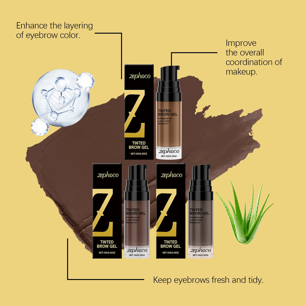 10G Natural Brow Dye Cream Long Lasting Color Smudge Proof Water Resistant Defines Clear Brow Shape Smoothing Eyebrow Makeup Oasis Select