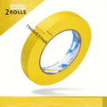 2pcs 13mm Yellow Masking Tape Adhesive Tape Textured Paper Car Paint Decoration Seamless Hand Tear Without Mark For Painting Oasis Select 2pcs