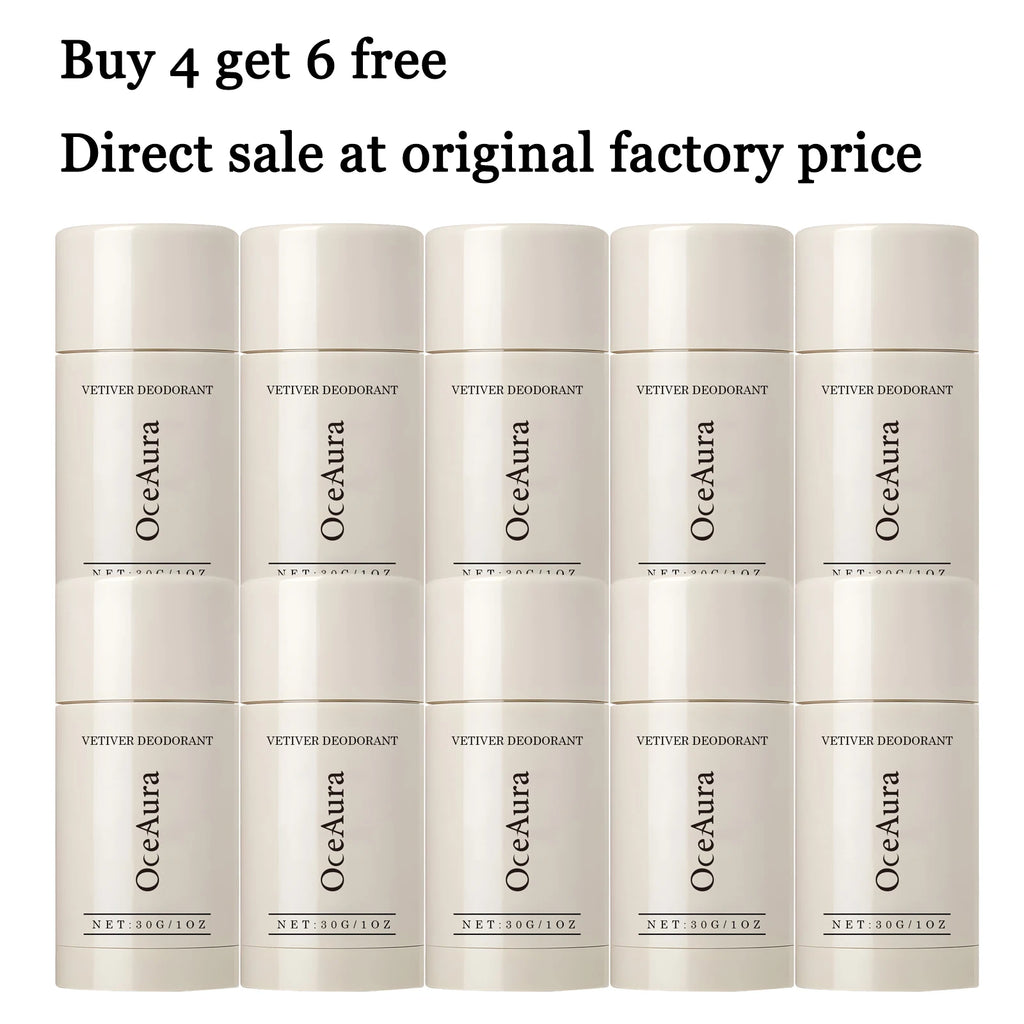 30G Vetiver Body Deodorant Stick Gentle Fresh Scent Non-irritating Eliminate Bad Odor Cleaning Pore Natural Body Deodorant Stick Oasis Select 10 pcs United States