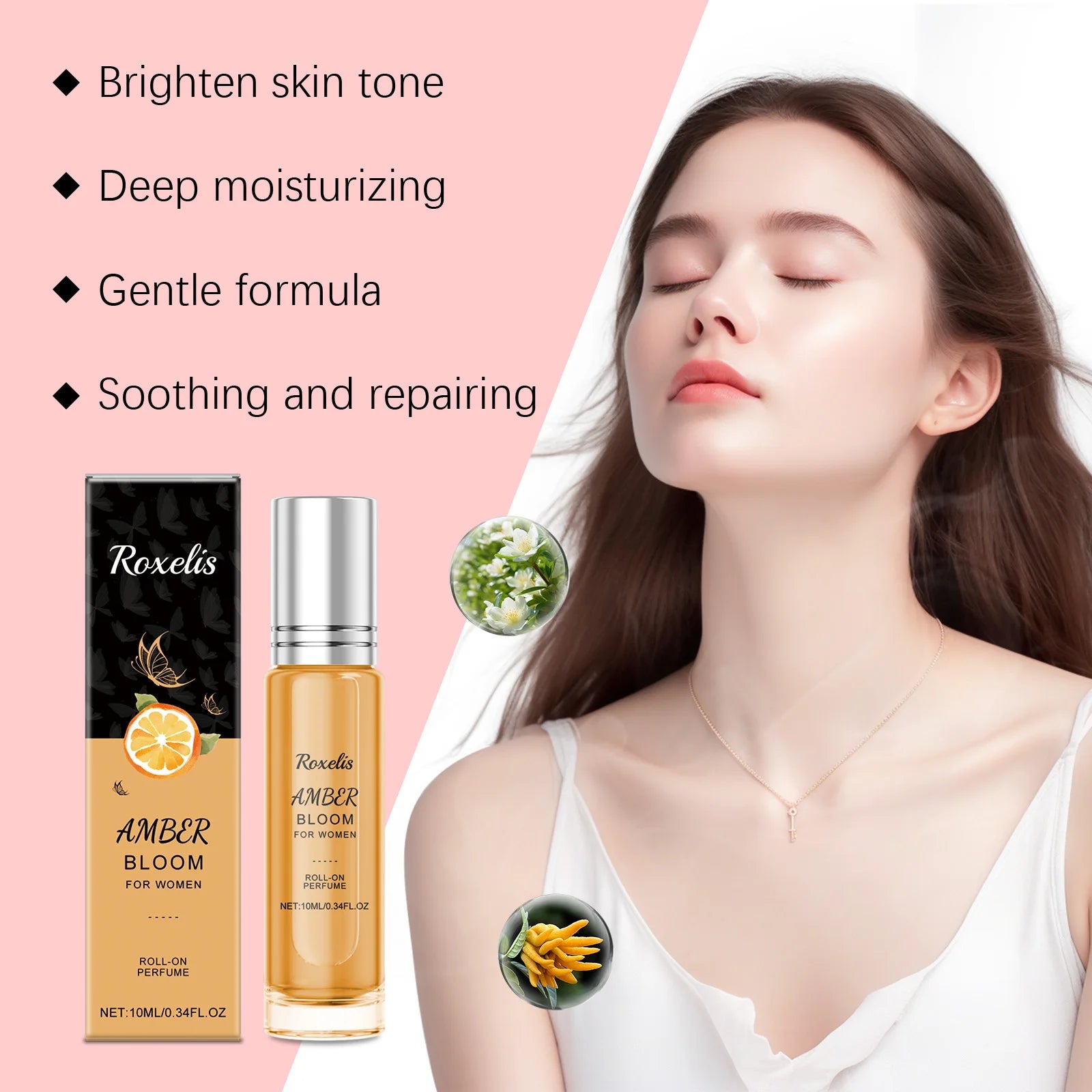 Roxelis Women Fragrance Mist Lasting Floral Fragrance Attractive Scent Elegant Eliminate Bad Odor Charming Women Perfume Mist Oasis Select