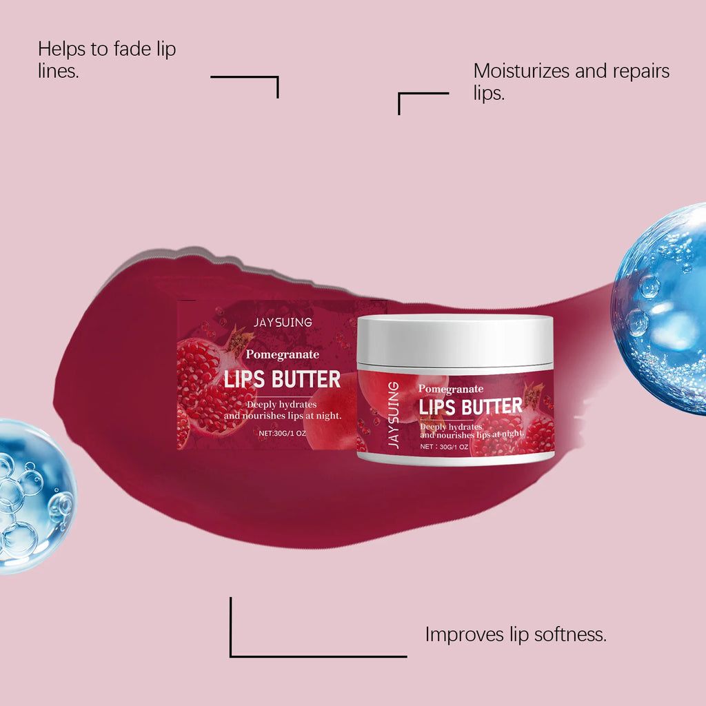 30G Pomegranate Lip Mask Deep Moisturizing Improve Roughness Smoothing Remove Dead Skin Fade Fine Lines Soothing Discomfort Softening Night Care Lip Mask Oasis Select