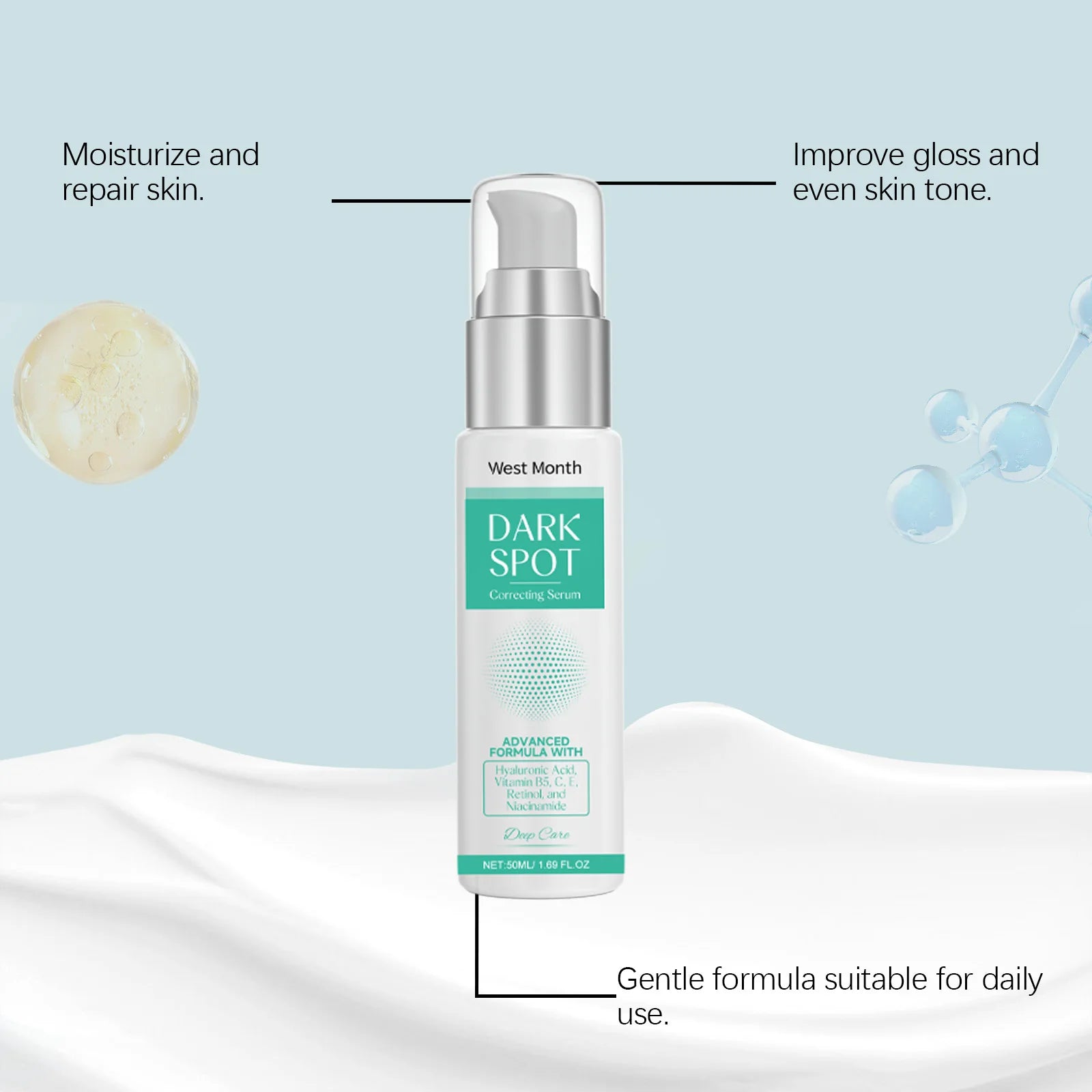 50ML Face Rejuvenating Serum Gentle Moisturizing Improve Roughness Glowing Improve Skin Texture Nourishing Glowing Daily Care Facial Serum Oasis Select