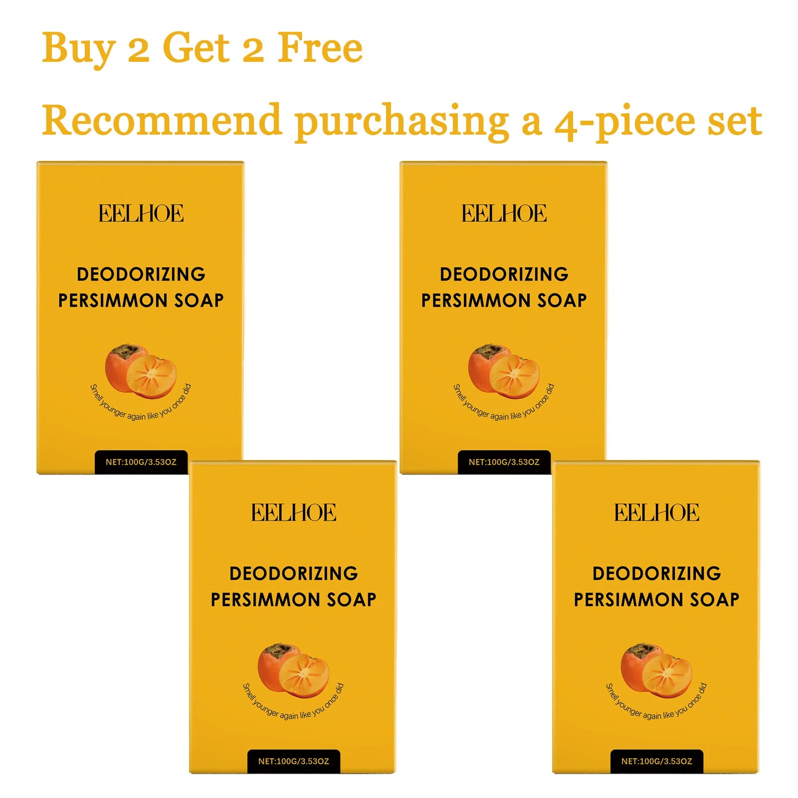 100G Persimmon Body Soap Gentle Cleaning Pore Moisturizing Enhance Smoothness Softening Skin Deodorize Rich Bubble Body Soap Bar Oasis Select 4 pcs United States