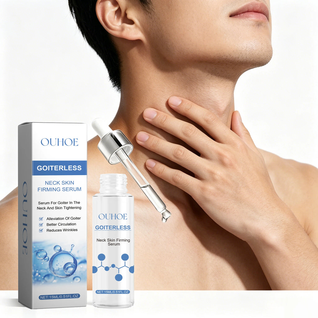 15ML Neck Skin Care Serum Deep Hydrating Fade Fine Lines Firming Enhance Skin Elasticity Lifting Tightening Improve Roughness Glowing Neck Serum Oasis Select