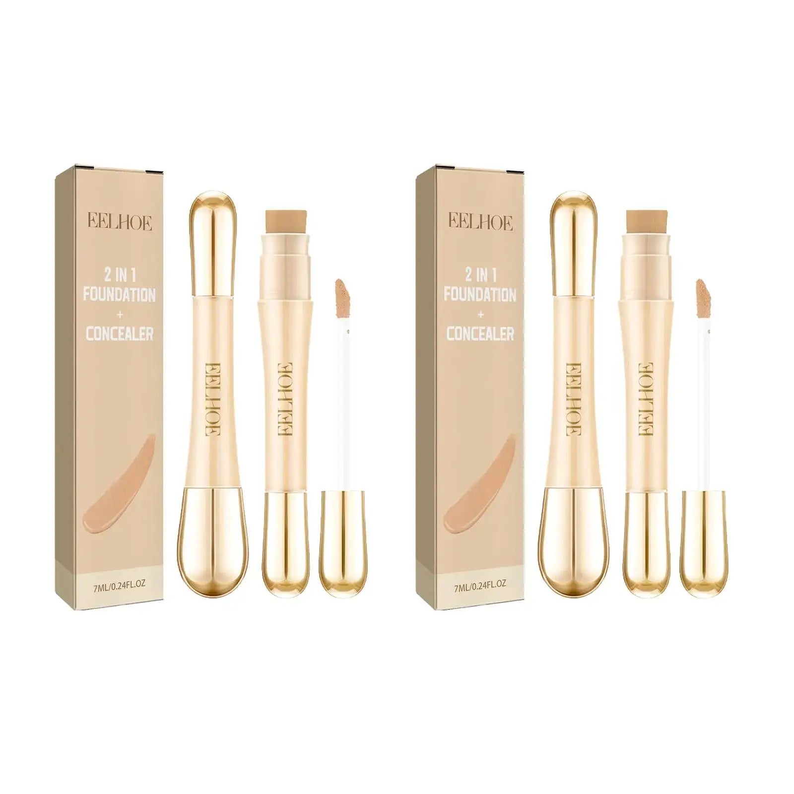 EELHOE 2-in-1 Concealer Foundation Stick – Full Coverage 7ml Concealer Foundation Stick Oasis Select 14ml Boxed