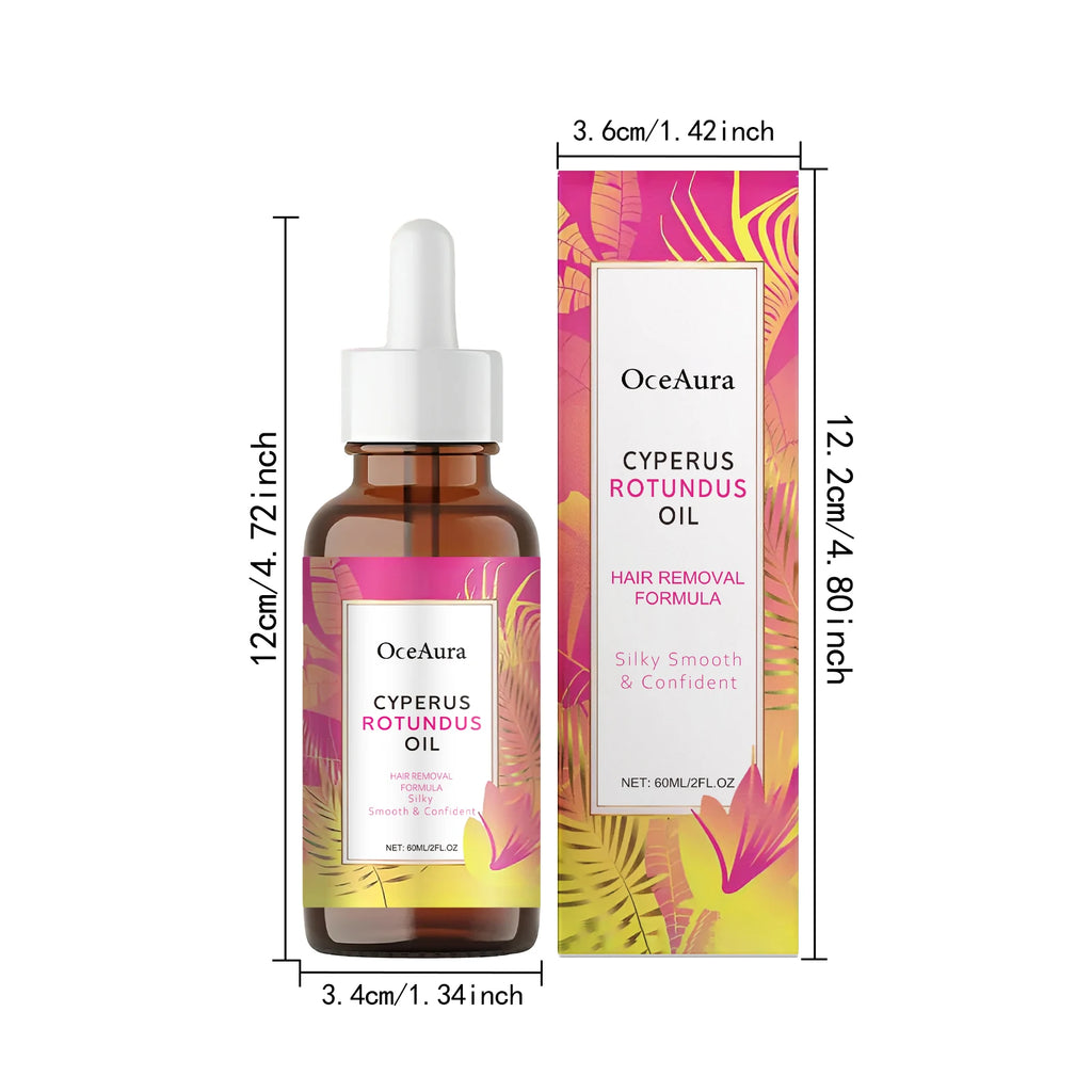 60ML Body Hair Removal Essence Oil Gentle Cleaning Soothing Nourish Moisturizing Relief Discomfort Non-irritating for Daily Care Oasis Select