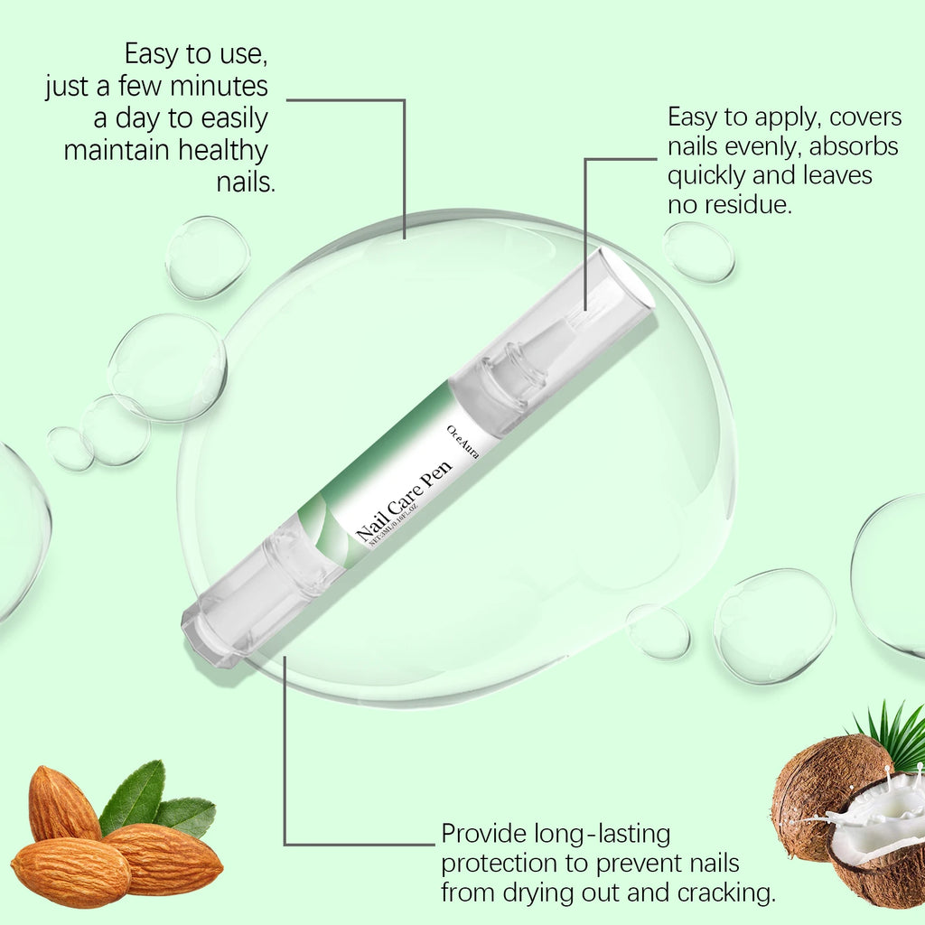 Natural Nail Care Pen Prevent Cracked Moisturizing Deeply Nourishing Nail Relief Discomfort Strengthening Nail Structure Oil Pen Oasis Select