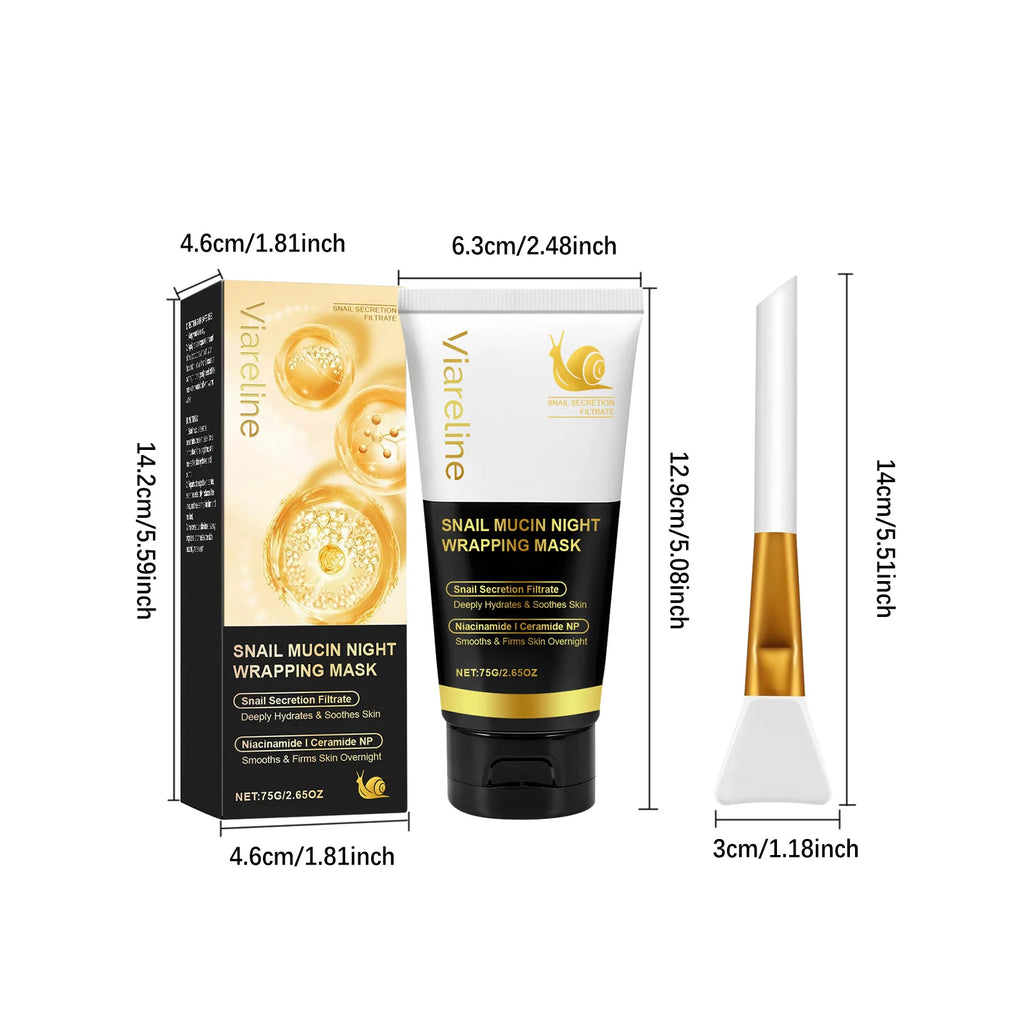 Viareline Turmeric Sleeping Mask Gentle Hydrating & Exfoliating Facial Mask Overnight Moisturize Smoothing for Daily Skin Care Oasis Select