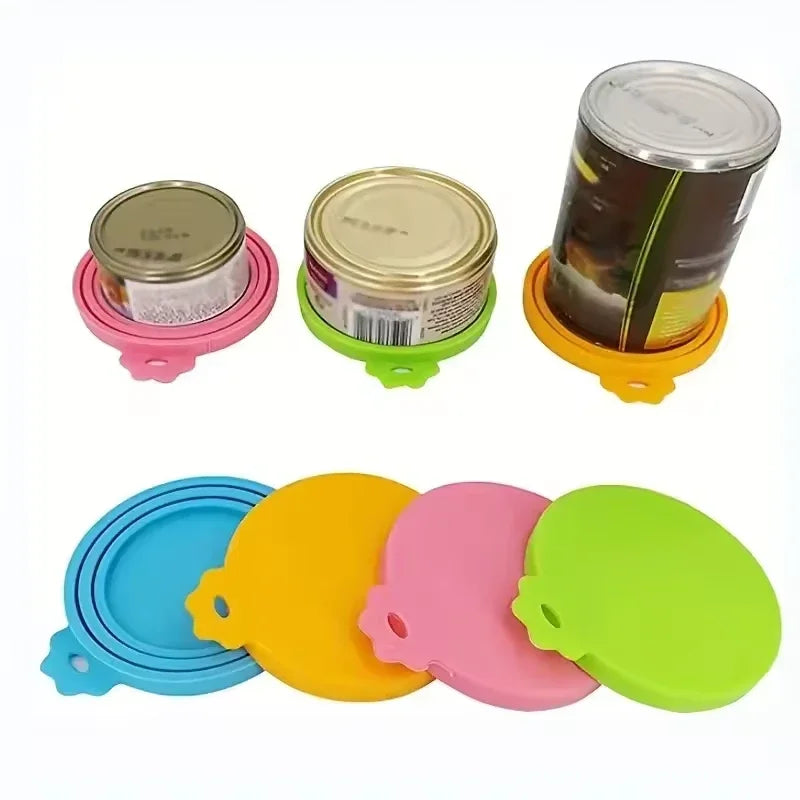Silicone Food Preservation Lid Pet Food Lid Cat And Dog Food Sealing Lid Three-In-One Container Lid To Prevent Food Spoilage. Oasis Select