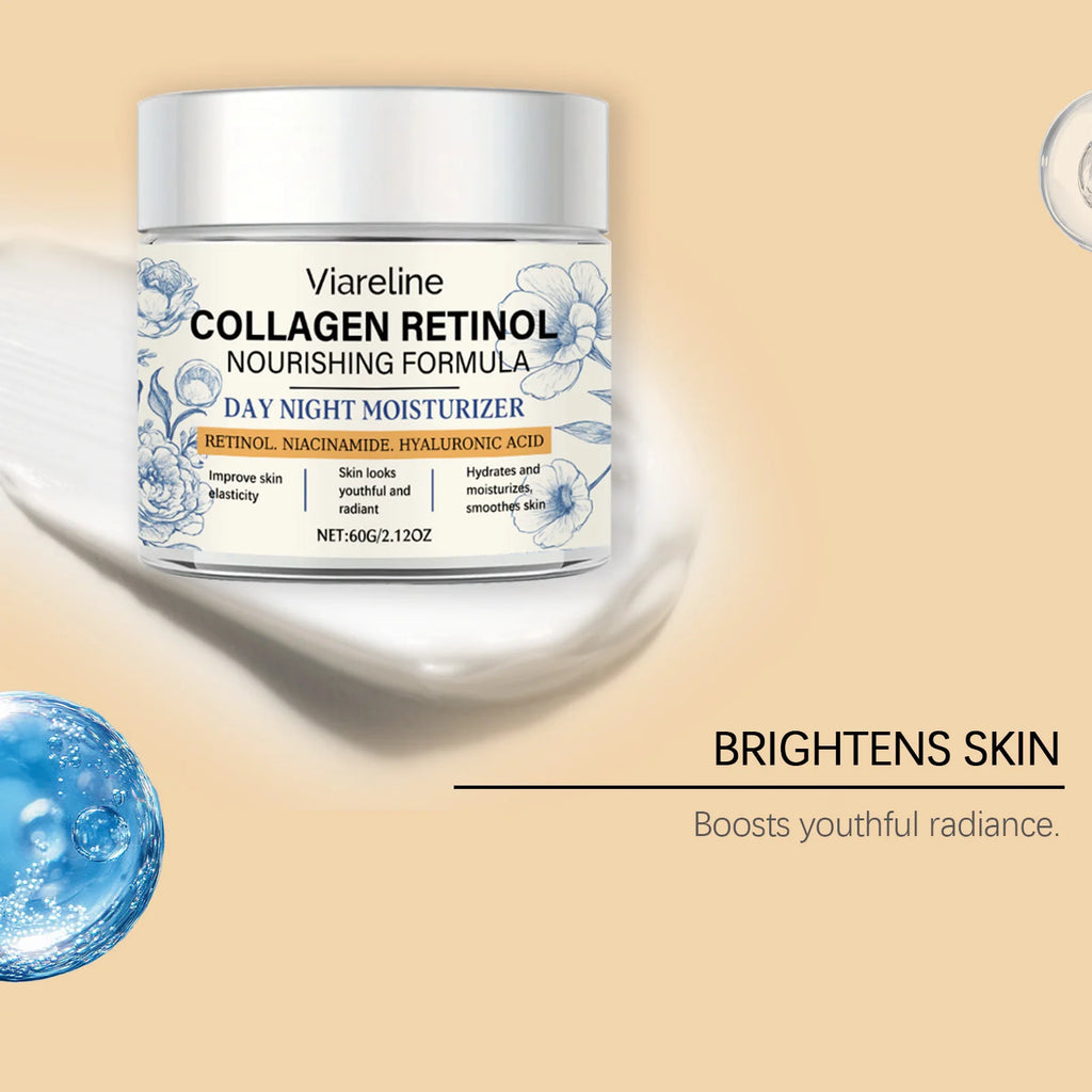 60G Retinol Face Cream Gentle Moisturizing Enhance Skin Elasticity Improve Smoothness Nourishing Anti-aging Glowing Facial Cream Oasis Select