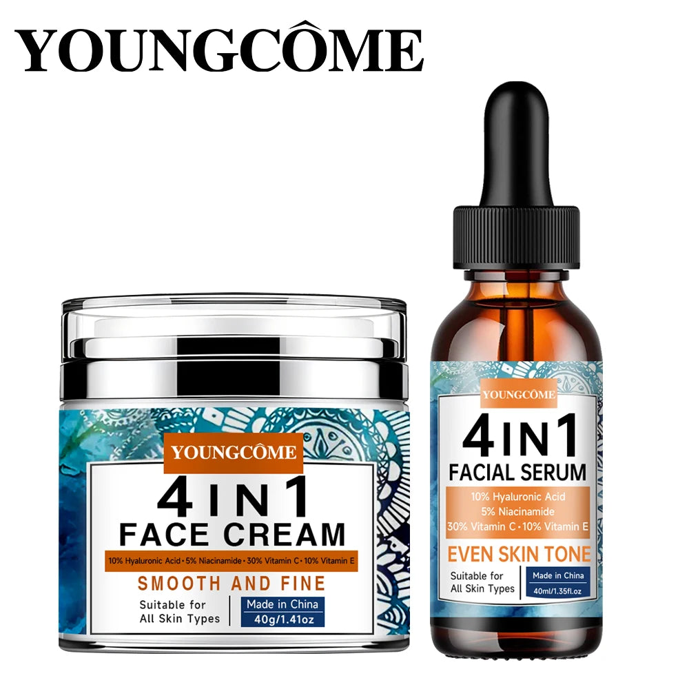 YOUNGCOME 4-in-1 Face Serum – Vitamin C, Niacinamide & Hyaluronic