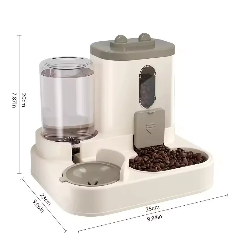 Pet large-capacity feeder integrated automatic water dispenser cat food bowl dog feeding bowl cat bowl dog bowl pet supplies Oasis Select