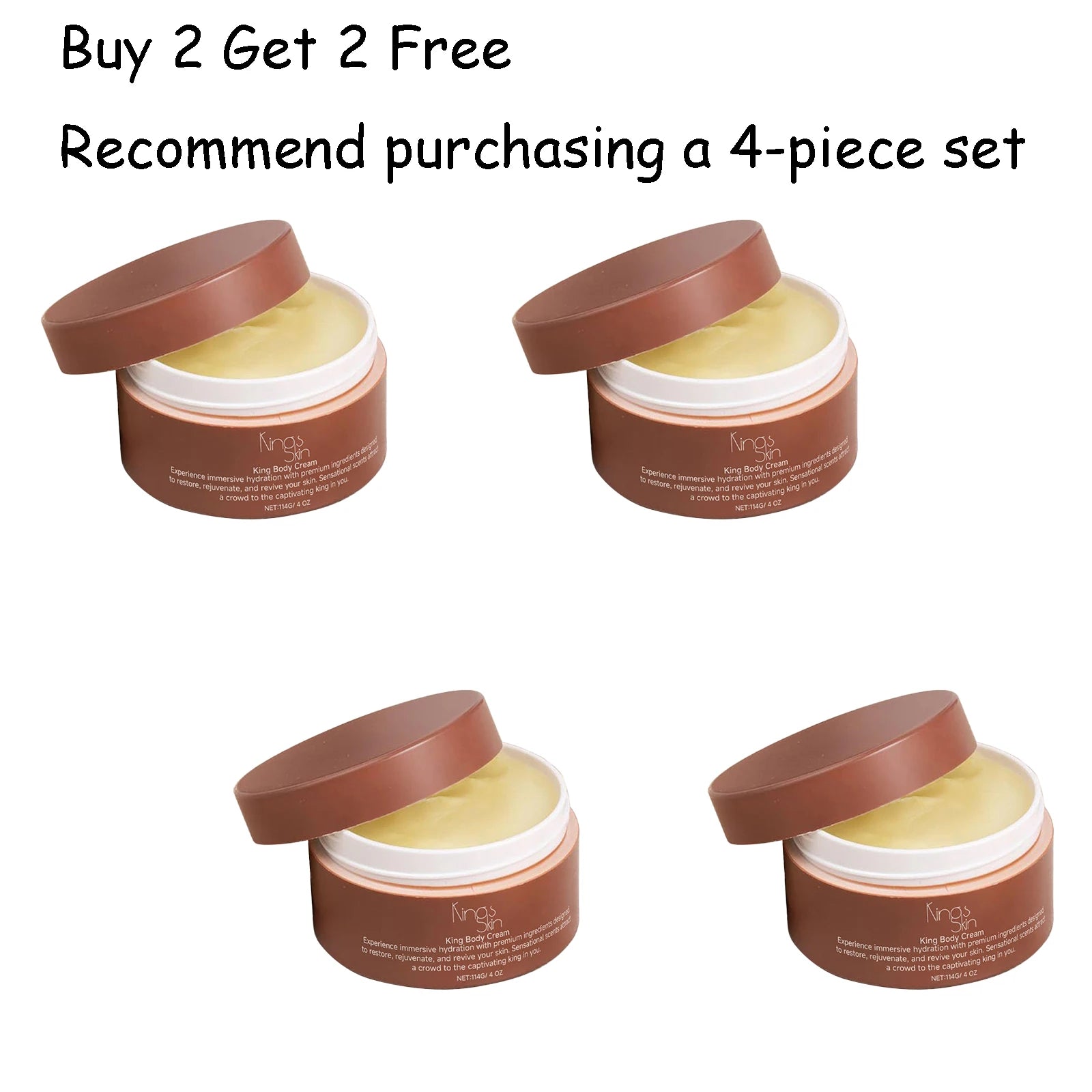 114g Shea Butter Body Cream Deep Moisturizing Reduce Dryness Non-greasy Smoothing Improve Skin Texture Softening Body Lotion Oasis Select 4 pcs United States