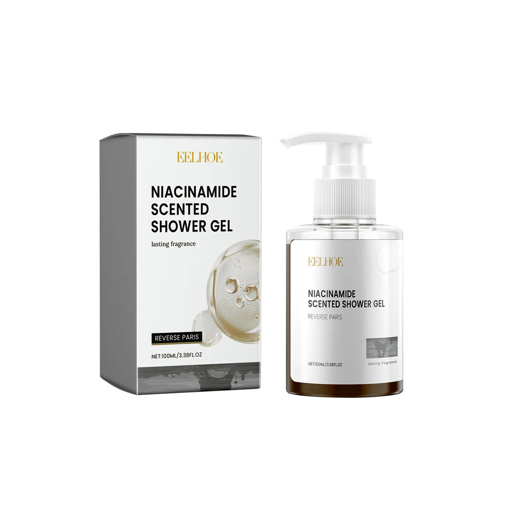 100ML Niacinamide Body Shower Gel Gentle Cleaning Skin Remove Dead Skin Pore Shrink Enhance Smoothness Glowing Body Washing Gel Oasis Select black Moisturizing United States