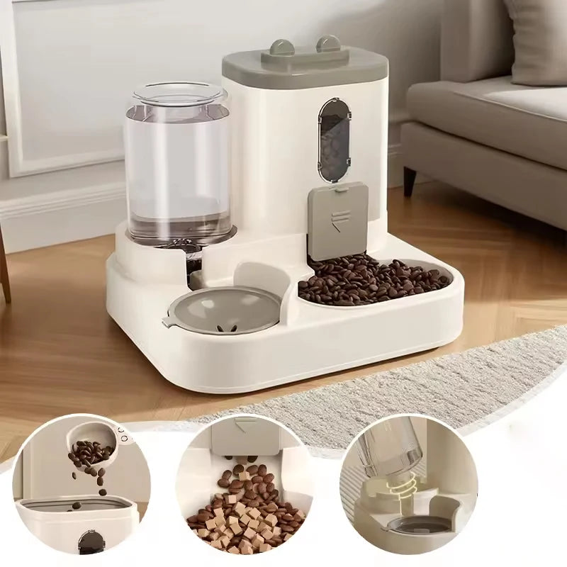 Pet large-capacity feeder integrated automatic water dispenser cat food bowl dog feeding bowl cat bowl dog bowl pet supplies Oasis Select