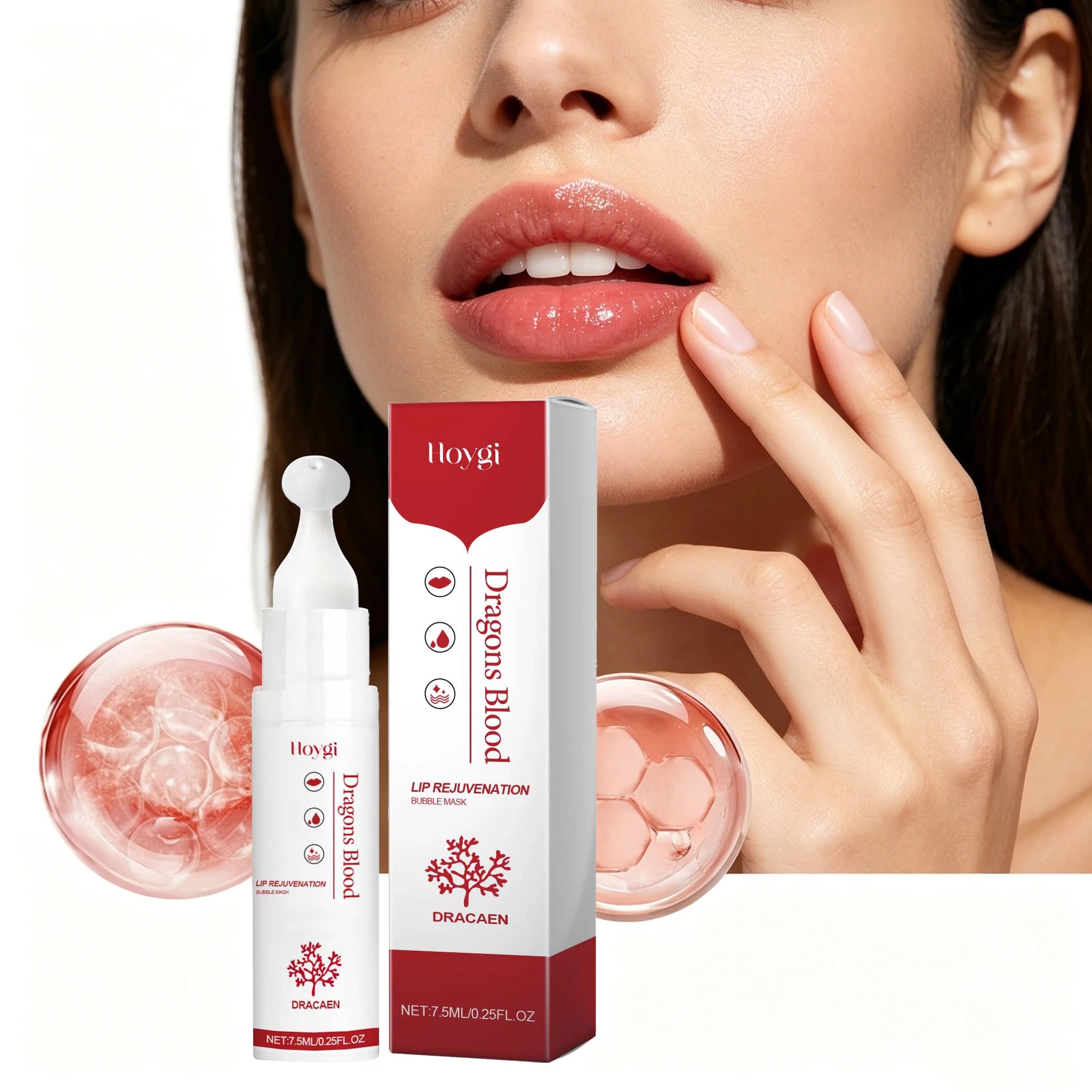 7.5ML Lip Rejuvenating Bubble Mask Deep Moisturizing Reduce Dryness Anti-chapping Enhance Gloss Relief Discomfort Smoothing Softening Lip Cream Oasis Select