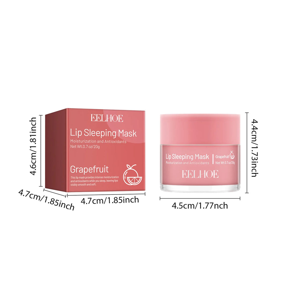 20G Grapefruit Lip Sleeping Mask Moisturizing Remove Dead Skin Enhance Elasticity Smoothing Improve Gloss Plumping Nourishing Lip Mask Oasis Select