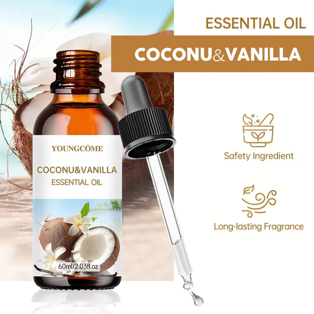 Coconut & Vanilla Essential Oil Hair Treatment | Smooth & Moisturize