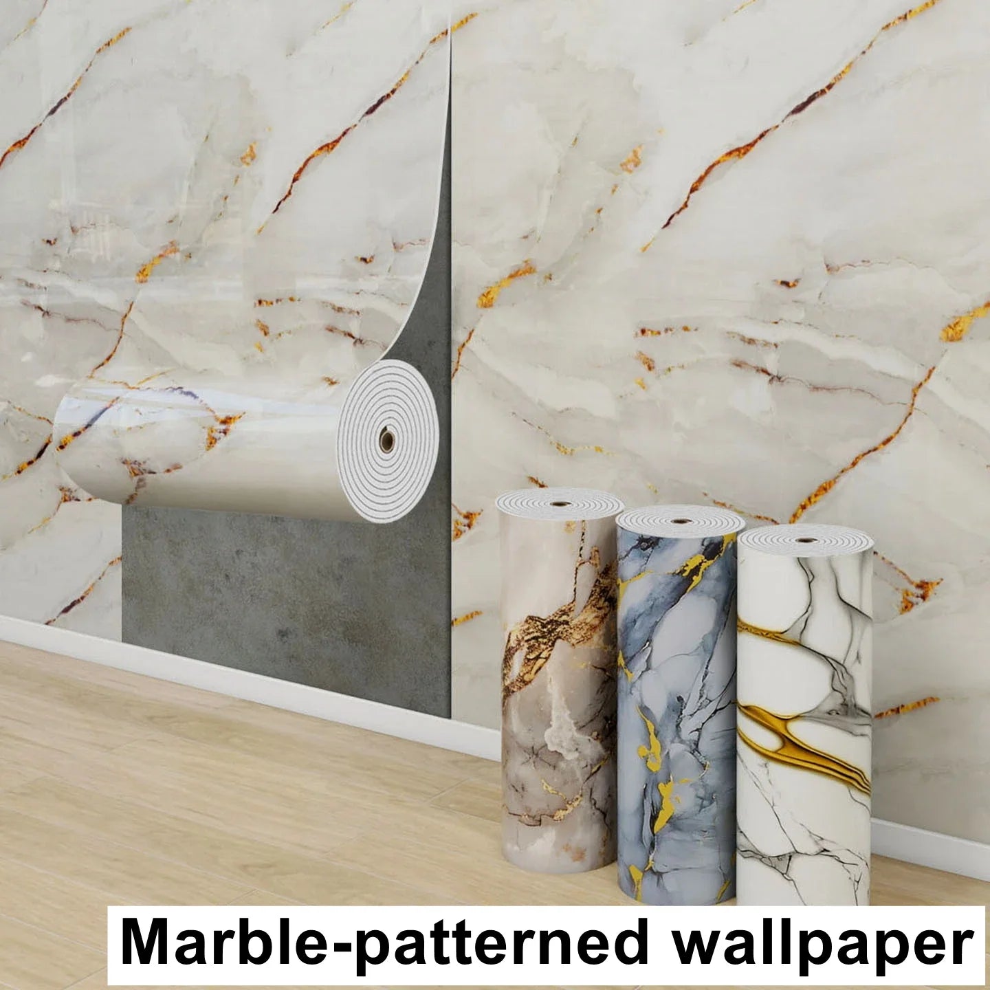 A Roll Self-Adhesive Waterproof Imitation Ceramic Tile Wall Sticker 40cm X 3m Suitable For Bedroom And Living Room Decoration. Oasis Select