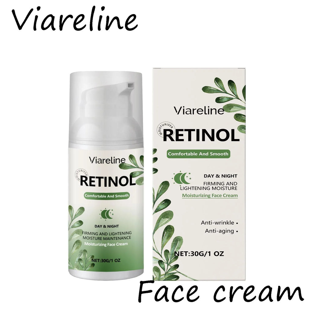 Viareline Retinol Face Cream Deeply Moisturizing Firming Skin Improve Skin Texture Enhance Smoothness Tightening Facial Cream Oasis Select