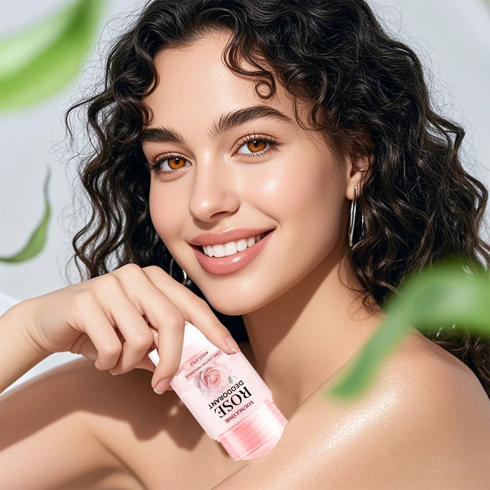 Pink Rose Essentials Deodorant Stick Long Lasting Fragrance Fragrance Oil Deodorant Cream Dating Aroma Perfume Cooling armpit Oasis Select