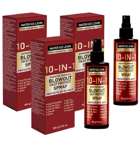 10-in-1 Keratin Heat Protect Spray | Anti-Frizz, 450°F Heat Protect Spray Oasis Select Shine Enhancing