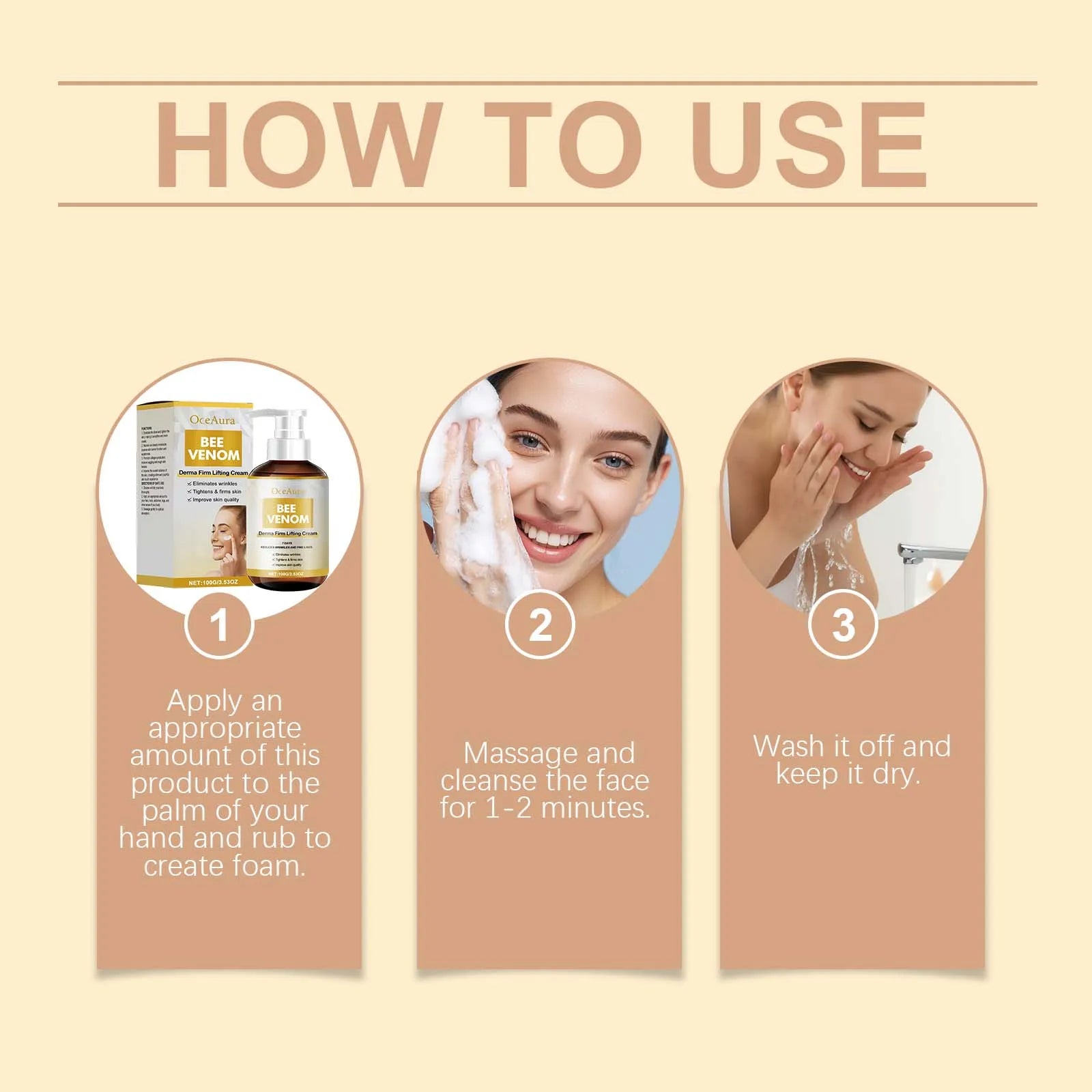 100G Collagen Face Cleaner Gel Gentle Remove Pore Dirts Oil Control Improve Smoothness Refreshing No-tight Facial Cleaner Gel Oasis Select